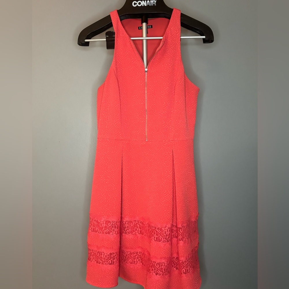 Coral Razorback Express Dress with pockets